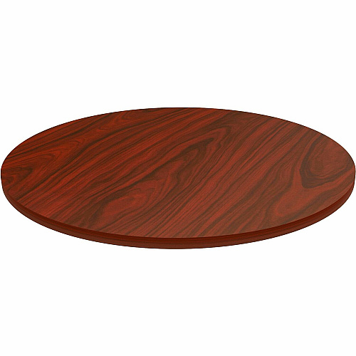 Lorell Hospitality/Conference Tabletop x 1" Thickness x 36" Diameter - Band Edge - Mahogany Table Top - Sturdy - For Reception Area, Conference Table, Breakroom, Lobby, Meeting, Office (LLR87242)