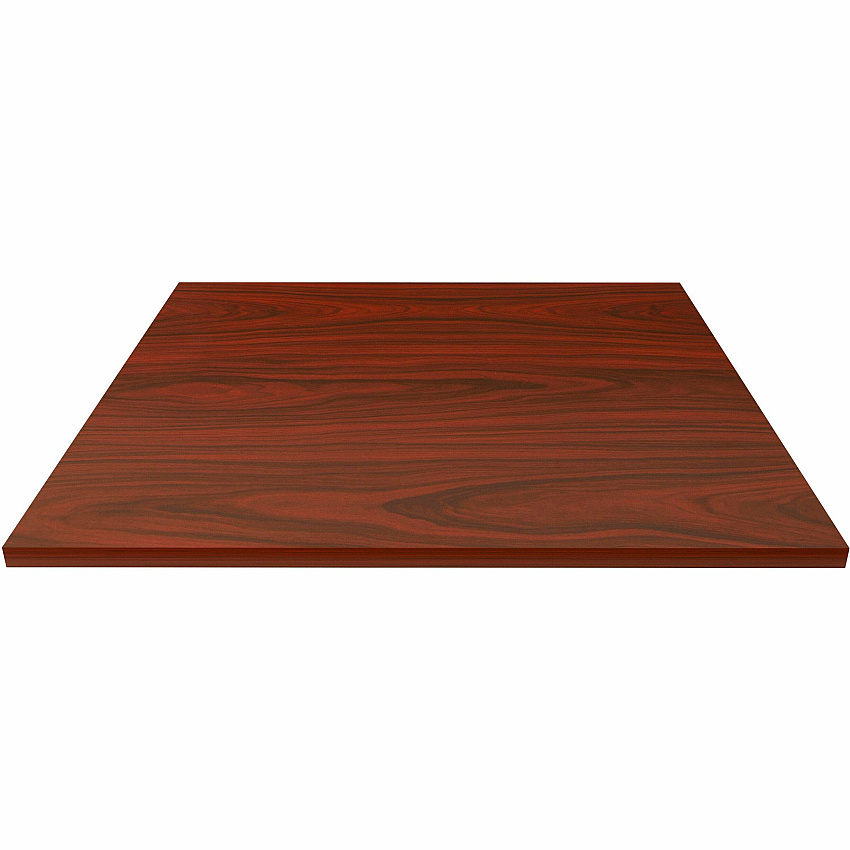 Lorell Hospitality/Conference Tabletop 36" Width x 1" Thickness x 36" Length - Band Edge - Mahogany Table Top - Sturdy - For Reception Area, Conference Table, Breakroom, Lobby, Meeting, Office (LLR87243)