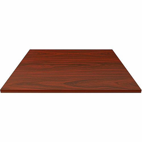 Lorell Hospitality/Conference Tabletop 42" Width x 1" Thickness x 42" Length - Band Edge - Mahogany Table Top - For Reception Area, Conference Table, Breakroom, Lobby, Meeting, Office (LLR87244)