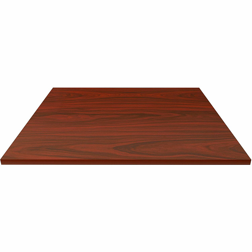 Lorell Hospitality/Conference Tabletop 42" Width x 1" Thickness x 42" Length - Band Edge - Mahogany Table Top - For Reception Area, Conference Table, Breakroom, Lobby, Meeting, Office (LLR87244)