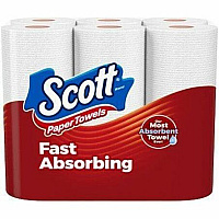 Scott Choose-A-Sheet Paper Towels 100 Sheets/Roll - White - Paper, Fiber - 12 Rolls Per Pack - 12 Pack - 2 / Carton (55416CT)
