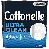 Kimberly-Clark Professional&reg; Ultra Clean Toilet Paper 1 Ply, White, Paper, Fiber, 24 Rolls/Pack (55492)