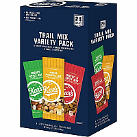 Kar's Nuts Trail Mix Variety Pack Individually Wrapped - Mango Pineapple, Spicy, Yogurt Apple - 24 / Box (08363)