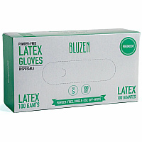 Remcoda Powder-Free Latex Gloves 4 mil Thickness - Small Size - Latex - Off White - Powder-free, Comfortable, Excellent Grip - For Healthcare, General Purpose - 100 / Box (LAT101S)