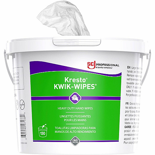 Kresto KWIK-WIPES Citrus - 10" Width x 12" Length - Red - Fabric - 130 / Each (KKW130W)