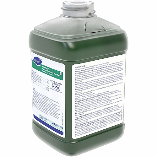 Diversey Wide Range II Disinfectant Cleaner For Multi Surface - Concentrate - Liquid - 84.5 fl oz (2.6 quart) - 12.4 pH - Floral Scent - Deodorize, Pleasant Scent - Green - 2 / Carton (101105268)