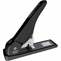 Business Source High-Capacity Stapler Staples Upto 140 Sheet - Holds Upto 100 Staple - Staple Size: 0.25" , 0.31" , 0.38" , 0.50" , 0.60" , 0.67" - Black - Metal - 1 Each (BSN65661)
