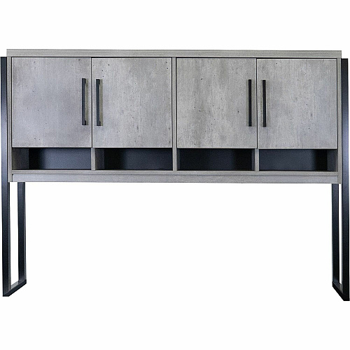 Martin Mason Concrete Laminate Unit 31" Height x 66" Width x 28" Depth - 4 Door(s) - 2 Shelve(s) - 1 Adjustable Shelf(ves) - Finish: Concrete, Stone, Laminate - Storage Space, Adjustable Shelf - For Storage, Office Supplies, Decoration - 1 Each (IMN682C)