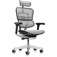 Eurotech ErgoHuman Gen2 Executive All-Mesh Chair Black Seat Color - Mesh Seat Material - Black Back Color - Mesh Back Material - Black Frame Color - Fiber Polymer Composite (FPC) Frame Material - 5-star Base - Gray - Mesh - Armrest - 1 Each (ME7ERGG2GY)