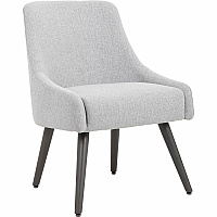 Boss Boyle Guest Chair Foam Seat Material - 5-star Base - Wood, Gray, Black - Poly Linen, Metal - 1 Each (579GY)
