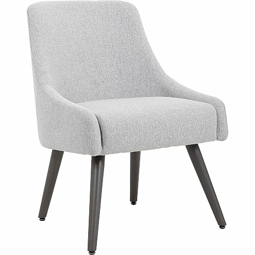 Boss Boyle Guest Chair Foam Seat Material - 5-star Base - Wood, Gray, Black - Poly Linen, Metal - 1 Each (579GY)