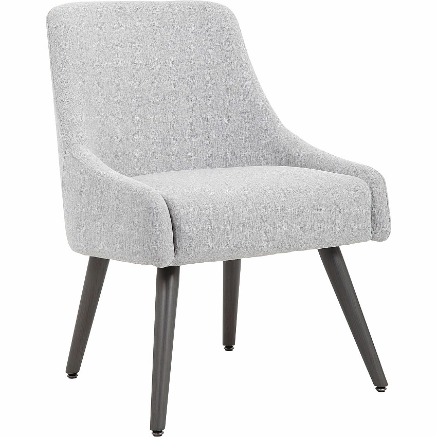 Boss Boyle Guest Chair Foam Seat Material - 5-star Base - Wood, Gray, Black - Poly Linen, Metal - 1 Each (579GY)