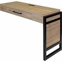 Martin Mason Monarca Laminate Unit 31" Height x 48" Width x 21" Depth - Total Drawer(s): 1 - Material: Laminate - Finish: Monarca Natural, Wood - Grommet, AC Power Outlet, USB Outlet - For Desk - 1 Each (IMMN386RMR)