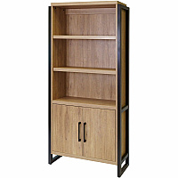 Martin Mason Monarca Laminate Unit 78" Height x 36" Width x 12" Depth - 2 Door(s) - 4 Shelve(s) - 3 Adjustable Shelf(ves) - Material: Thermofused Laminate (TFL) - Finish: Wood, Monarca Natural - Durable, Long Lasting, Adjustable Shelf - For O (IMMN3678DM)