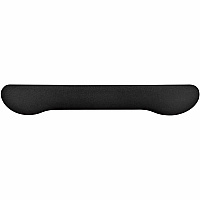 Compucessory Fabric-covered Gel Wrist Rest 0.80" Height x 18.50" Width x 2.80" Depth - Black - Polyurethane Gel - Anti-slip - 1 Each (23728)
