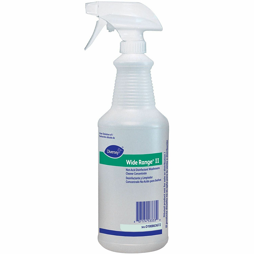 Diversey Spray Bottle Disinfectant - Clear - 12 / Carton (D100863672CT)