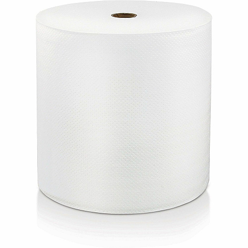 LoCor Hard Wound Roll Towels 1 Ply - 7" Width x 1200 ft Length - Bright White - Virgin Fiber - 1 / Carton (46904)