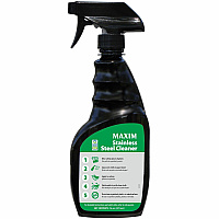 Midlab Stainless Steel Cleaner For Stainless Steel - Spray - 16 fl oz (0.5 quart) - Long Lasting, Fingerprint Resistant, Non-flammable, Petroleum Free, Streak-free, Smudge Resistant - Black - 6 / Carton (95450006)