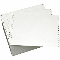 Domtar Continuous Forms 92 Brightness - 11" x 14 7/8" - 20 lb Basis Weight - Green Bar, Chlorine-free, Acid-free, Archival-safe, Unperforated, Break-free, Single Ply - White, Green - 2700 Sheets - 2700 / Carton (141107)