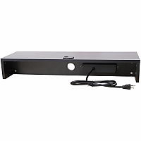 Rocelco DMSV Dual Monitor Stand 4.70" Height x 30" Width x 9" Depth - Desk - Black - For Monitor - Electrical Outlet, USB Charging Port, Cable Management - 1 Each (RDMSV)