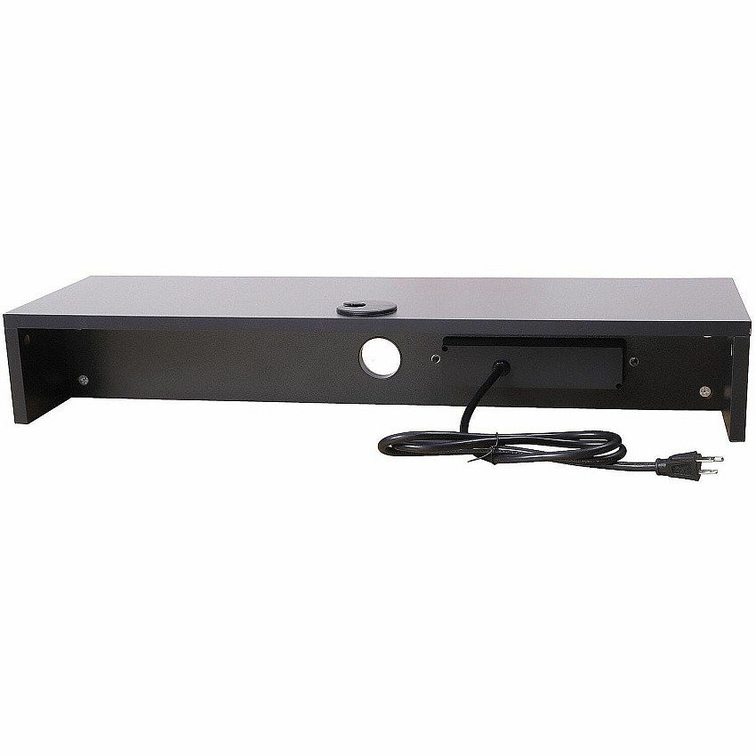 Rocelco DMSV Dual Monitor Stand 4.70" Height x 30" Width x 9" Depth - Desk - Black - For Monitor - Electrical Outlet, USB Charging Port, Cable Management - 1 Each (RDMSV)