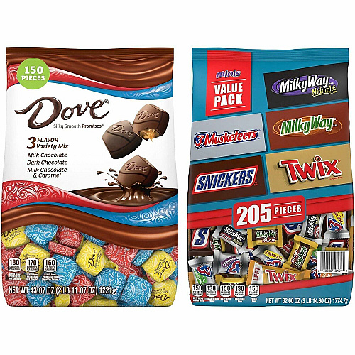 Mars Promises Chocolate Variety Mix Assorted, Chocolate - Individually Wrapped - 2 / Carton (60004056)