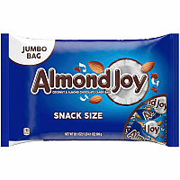 Almond Joy Candy Bars Coconut and Almond Chocolate, Milk Chocolate - Individually Wrapped - 1.26 lb - 2 / Carton (24600348)
