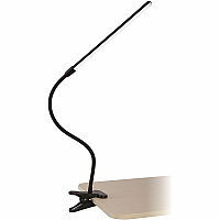 OttLite Clip-On LED Easel Lamp LED Bulb - Resin - Flexible Neck, ClearSun LED, Adjustable Height - Desk Mountable - Black - for Desk, Painting (CSJ37G5W)