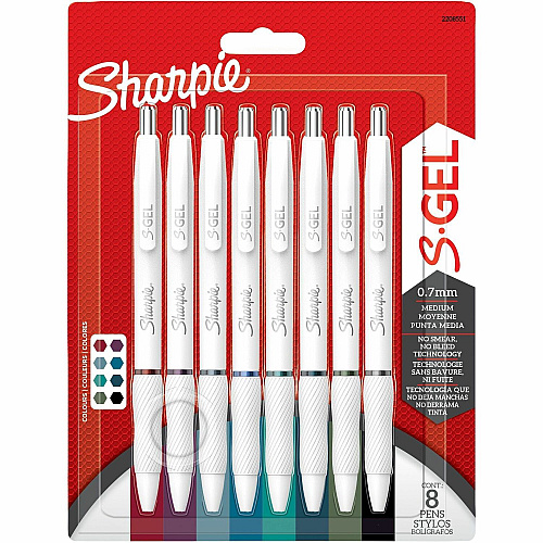 Sanford S-Gel Pens 0.7 mm Pen Point - Assorted Ink - Gel-based - 8 / Pack (2208551)