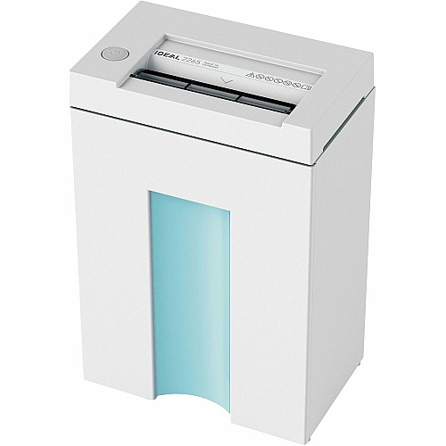 IDEAL Paper Shredder Continuous Shredder - Cross Cut - 6 Per Pass - for shredding Paper Clip, Staples, Paper, Credit Card - P-4 - 8.70" Throat - 5 gal Wastebin Capacity - 149.14 W - White - TAA Compliant - 1 Each (IDEDSH0063H)