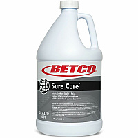Betco Sure Cure Floor Sealer & Finish For Multi Surface - Ready-To-Use - Liquid - 128 fl oz (4 quart) - 8.4 to 8.9 pH - Mild Scent - Long Lasting, Abrasion Resistant, Water Based, Durable - Clear, Milky White Bottle - 4 / Carton (6090400)