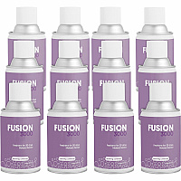 Fresh Products Fusion 3000 Metered Aerosols 6000 ft³ - Morning Lavender - 30 Day - Odor Neutralizer, VOC Compliant - 12 / Carton (MAIRLV)