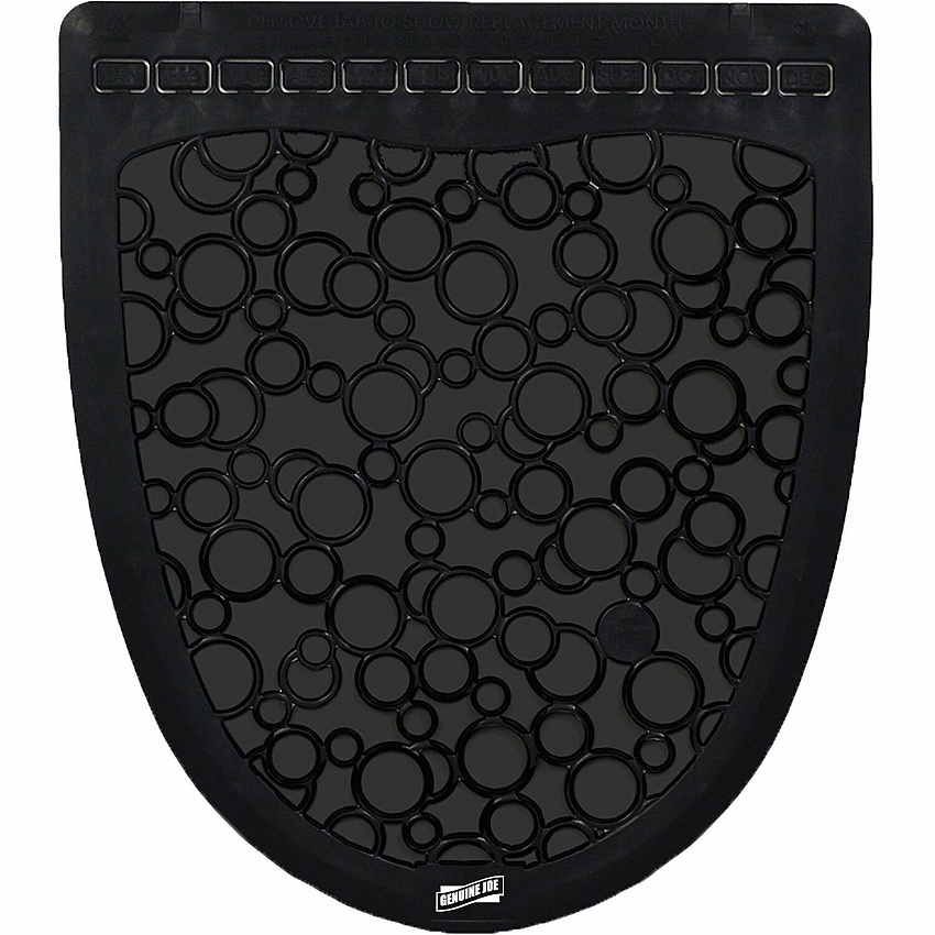 Genuine Joe Carpet Mat Restroom, Floor, Urinal - 16.75" Width x 20.500" Depth - Black - 6 / Carton (GJO85202)