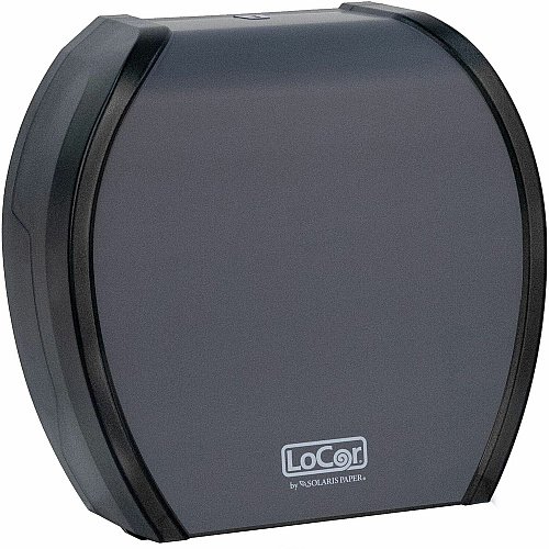 LoCor Paper Jumbo Bath Tissue Dispenser Roll Dispenser - 4.8" Height x 12" Width x 11.8" Depth - Matte Gray - 1 Each (D67032N)