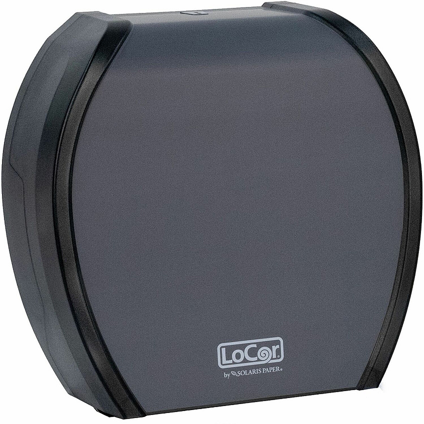 LoCor Paper Jumbo Bath Tissue Dispenser Roll Dispenser - 4.8" Height x 12" Width x 11.8" Depth - Matte Gray - 1 Each (D67032N)