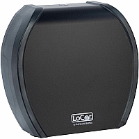 LoCor Paper Jumbo Bath Tissue Dispenser Roll Dispenser - 4.8" Height x 12" Width x 11.8" Depth - Matte Black - 1 Each (D67033N)