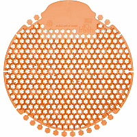 Fresh Products Wave 360 Urinal Screens Lasts upto 60 Days - Splash Reducer, Odor Control - 5 / Box - Orange (W36030MG)
