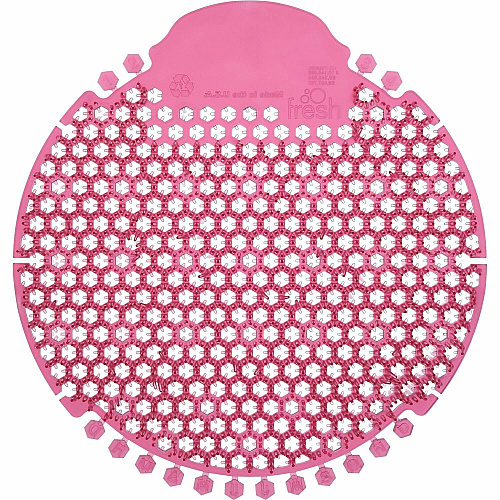 Fresh Products Wave 360 Urinal Screens Lasts upto 60 Days - Splash Reducer, Odor Control - 5 / Box - Red (W36030SA)