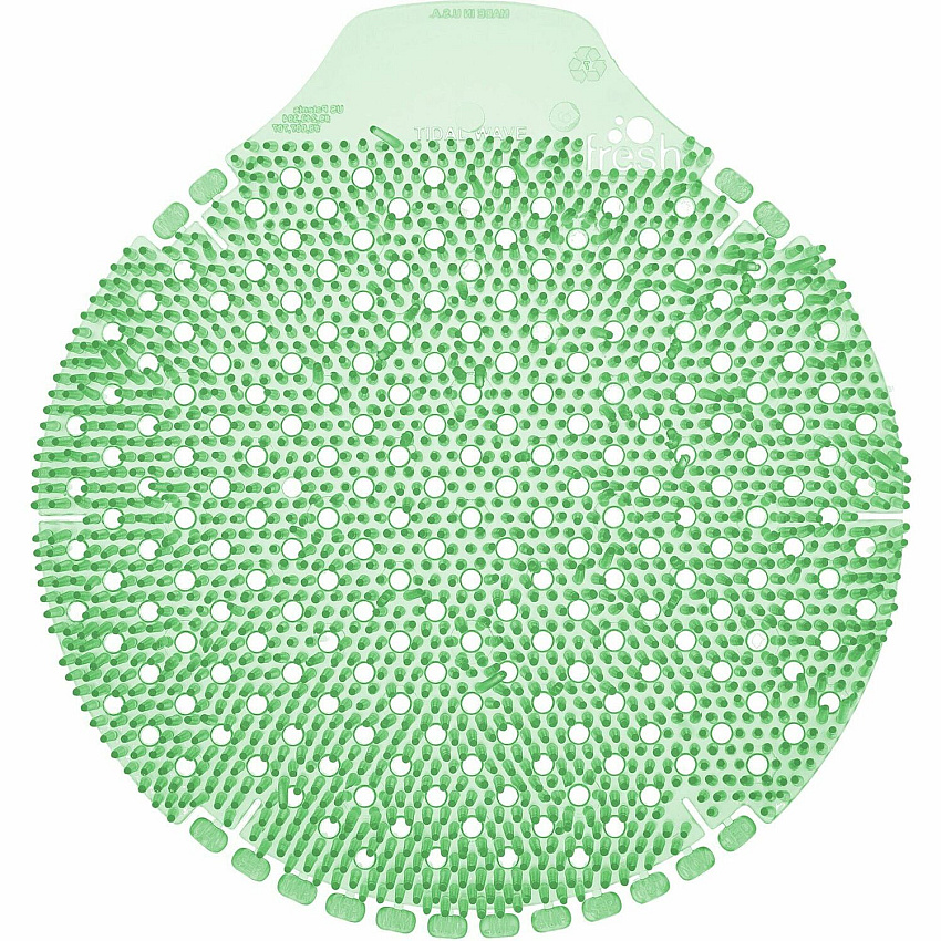 Fresh Products Tidal Wave Urinal Screens Lasts upto 60 Days - Splash Reducer, Odor Control - 6 / Box - Green (TWDS36CME)