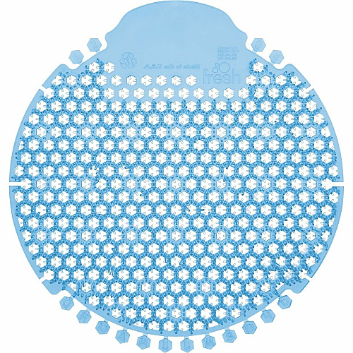 Fresh Products Wave 360 Urinal Screens Lasts upto 60 Days - Splash Reducer, Odor Control - 5 / Box - Blue (W36030CB)