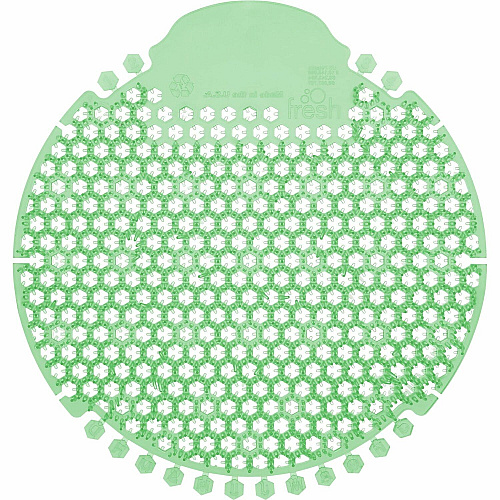 Fresh Products Wave 360 Urinal Screens Lasts upto 60 Days - Splash Reducer, Odor Control - 5 / Box - Green (W36030CME)