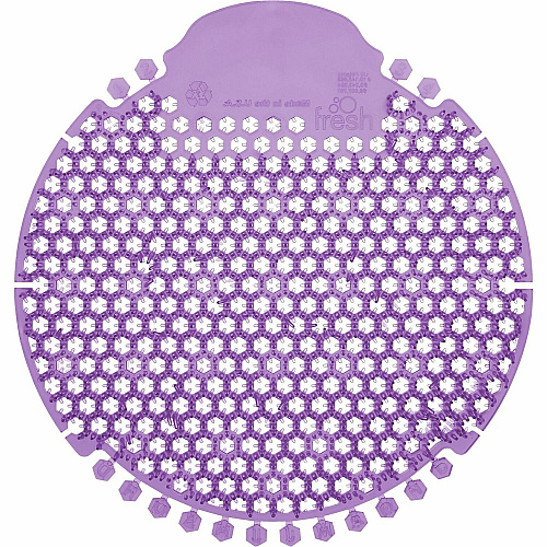 Fresh Products Wave 360 Urinal Screens Lasts upto 60 Days - Splash Reducer, Odor Control - 5 / Box - Purple (W36030LAV)
