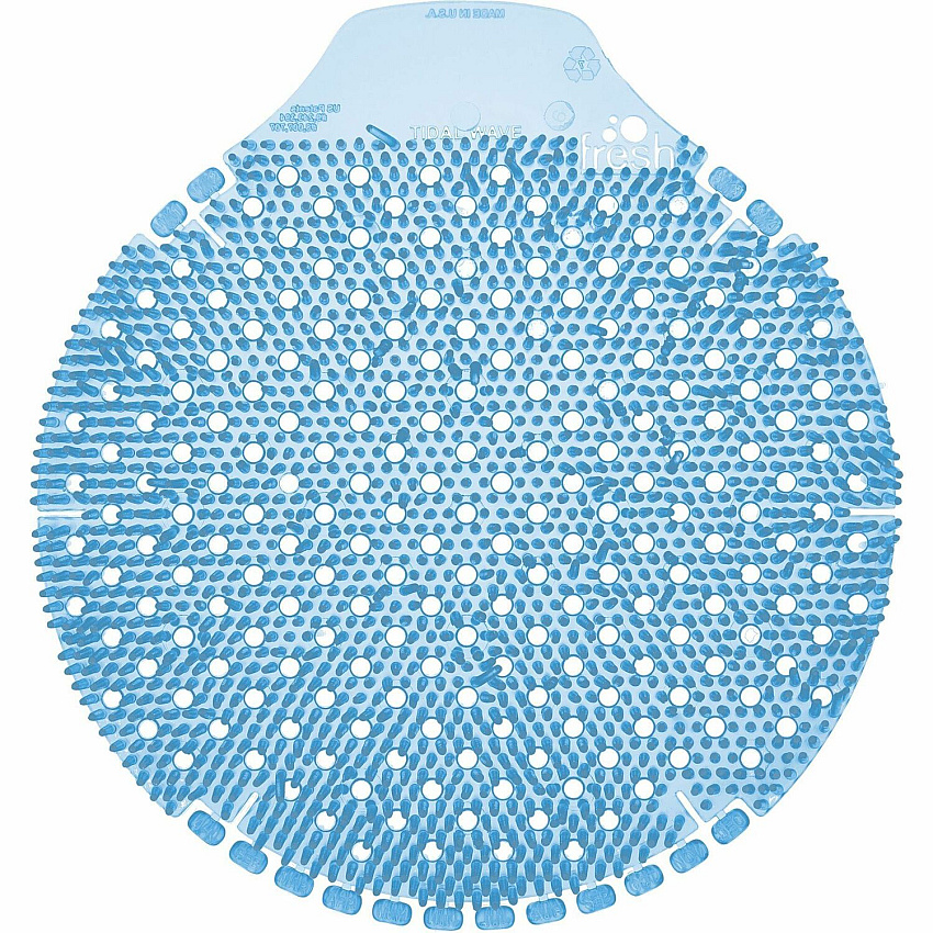 Fresh Products Tidal Wave Urinal Screens Lasts upto 60 Days - Splash Reducer, Odor Control - 6 / Box - Blue (TWDS36CB)