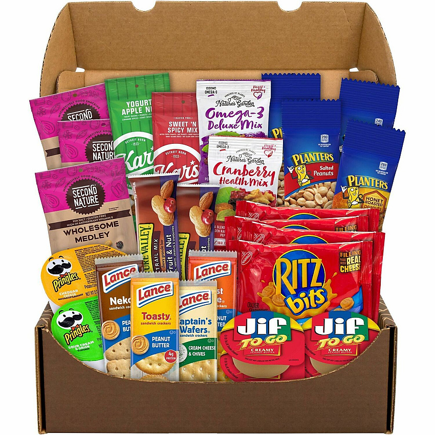 Snack Box Pros On-the-Go Snack Box Assorted - 3 lb - 27 / Carton (70000009)
