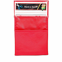 Seat Sack Hand-e-Sack Storage Pouch Adhesive, Interlockable, Tear Resistant - Red - 1 Each (10050)