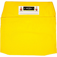 Seat Sack 10-Count 1-Pocket Classroom Pack 1 Pocket(s) - 14" Width x 2" Depth - Chair - Washable, Expandable - Yellow - Poly Cotton - 10/Pack - 1 Carton (40114BUNDLE)