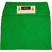 Seat Sack 25-Count 1-Pocket Classroom Pack 1 Pocket(s) - 15" Width x 2" Depth - Chair - Laminated, Washable, Expandable, Easy to Clean - Green - Poly Cotton - 25/Pack - 1 Carton (15192)