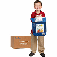 Seat Sack Read-n-Go Carrying Case (Pouch) Book - Blue Poly Cotton, Fabric Body - Handle - 16
