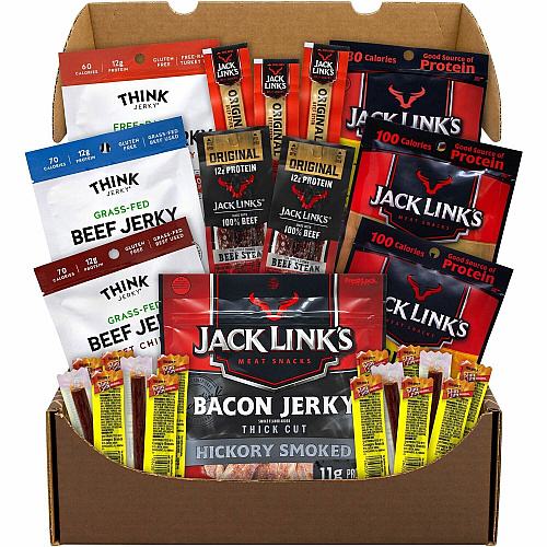 Snack Box Pros Big Beef Jerky Box Assorted - 1.97 lb - 27 / Carton (70000020)