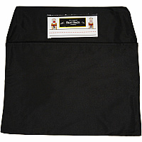 Seat Sack 10-Count 1-Pocket Classroom Pack 1 Pocket(s) - 12" Width x 2" Depth - Chair - Washable, Expandable - Black - Poly Cotton - 10/Pack - 1 Carton (30112BUNDLE)